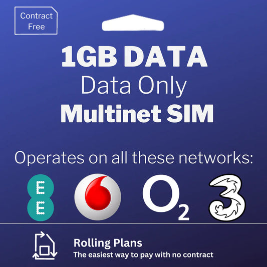 1GB Multinet Data Only IoT SIM card